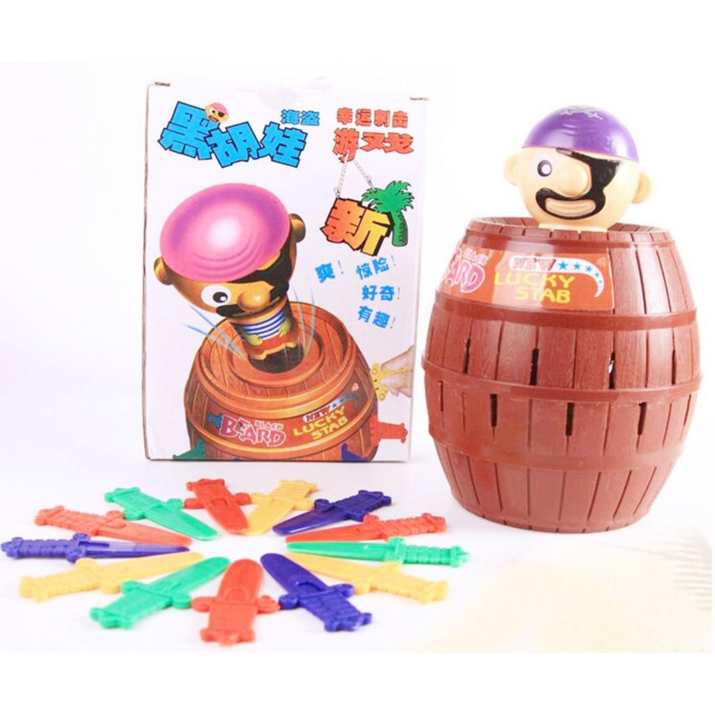 fndshop.my Pirate Barrel Toys Children Fun Lord Barrel Roulette Game ...