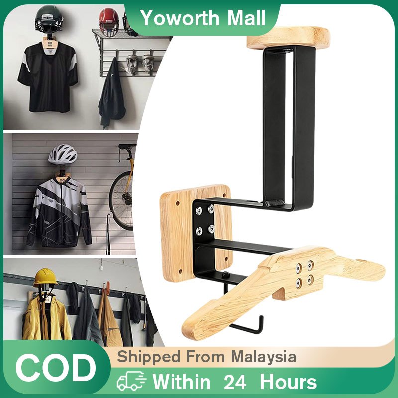 Motorcycle Helmet Rack Wall Mount With Hooks / Tactical Equipment ... - Wall Storage For Motorcycle Equipment