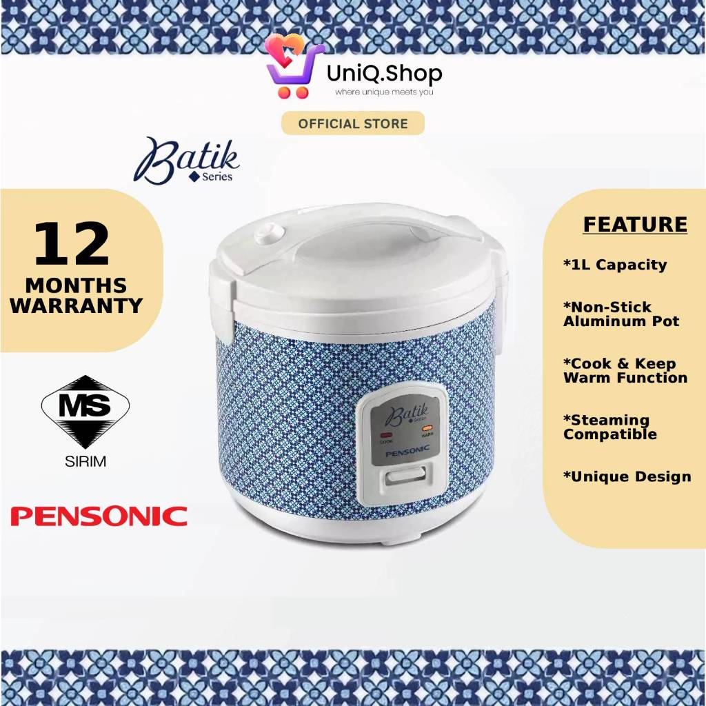 [NEW] Pensonic Batik Series Jar Rice Cooker 1.0L | PSR-1005B (Periuk ...