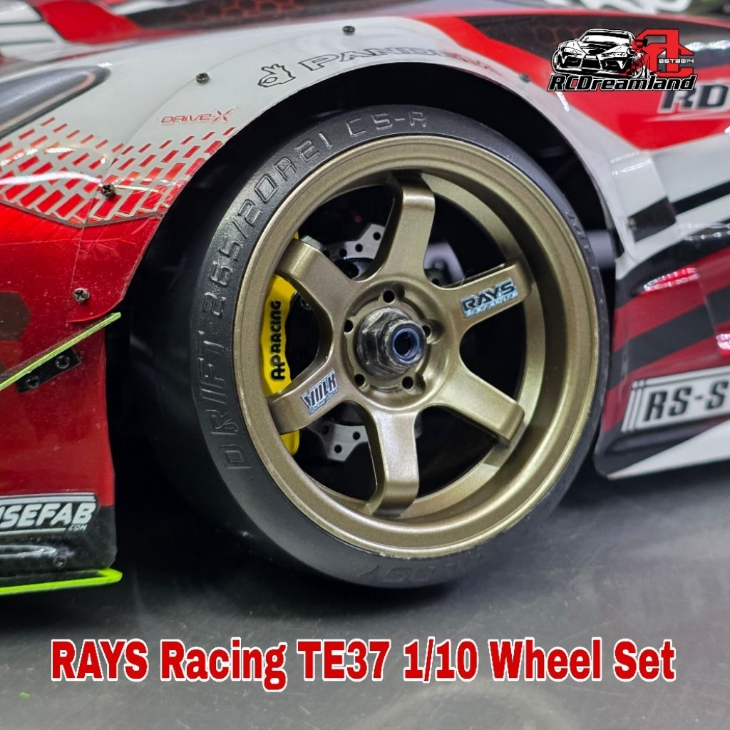 【READY STOCK】RCD 1/10 RC drift Wheel Set Volk racing TE37 Offset 6mm ...