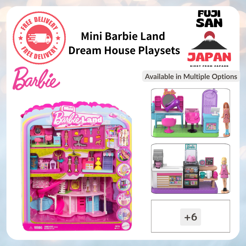 [Barbie] Mini Barbie Land Dream House Playsets with Outfits and Micro ...