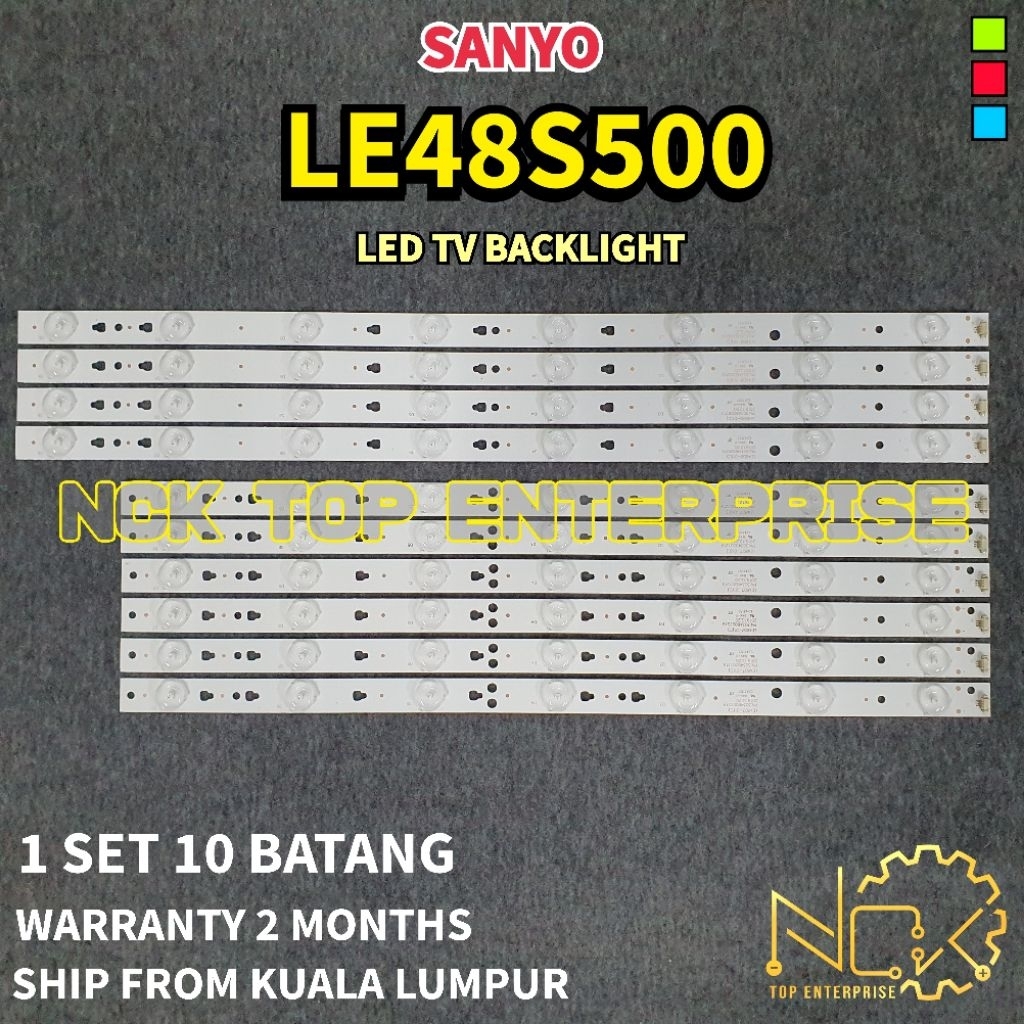 SANYO LE48S500 TV LED BACKLIGHT BARU (NEW) READY STOCK | Shopee Malaysia