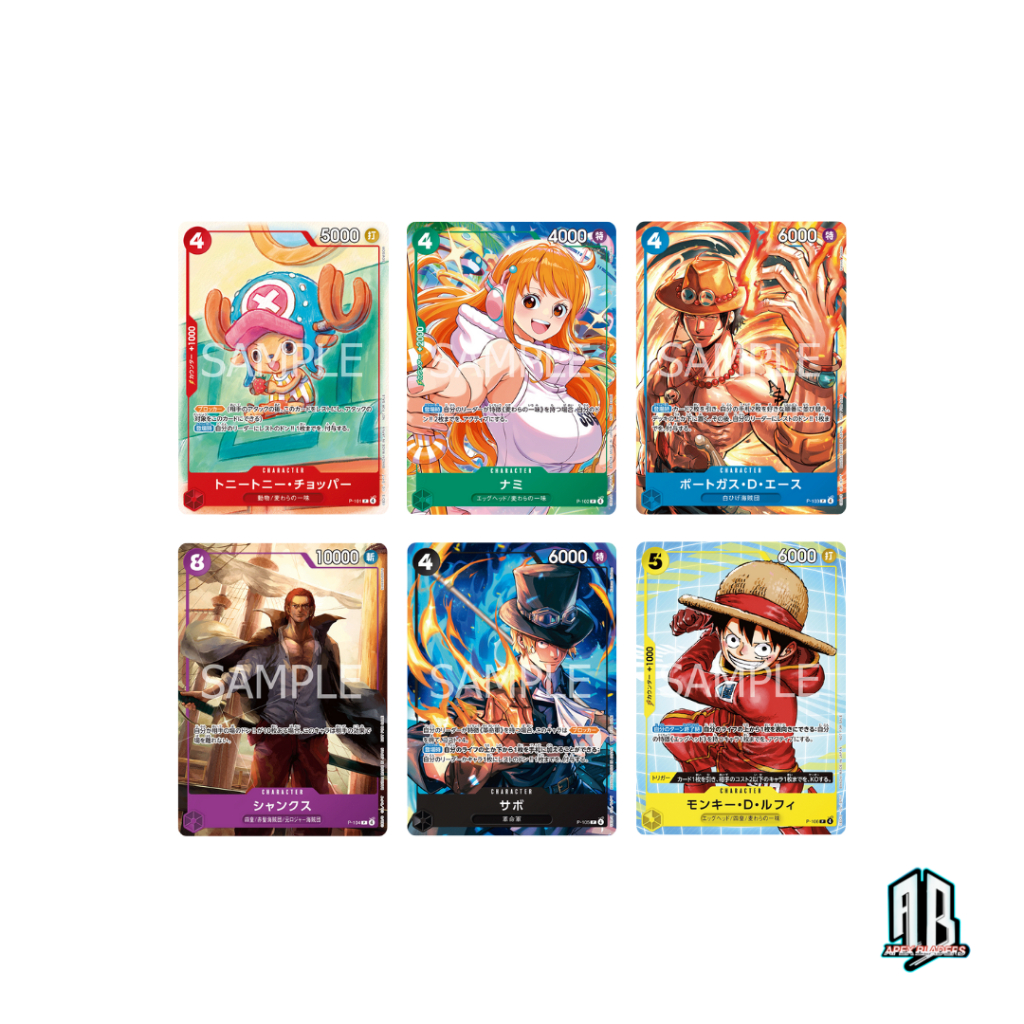 One Piece Card Game McDonald's Promo Single Card P-101 102 103 104
