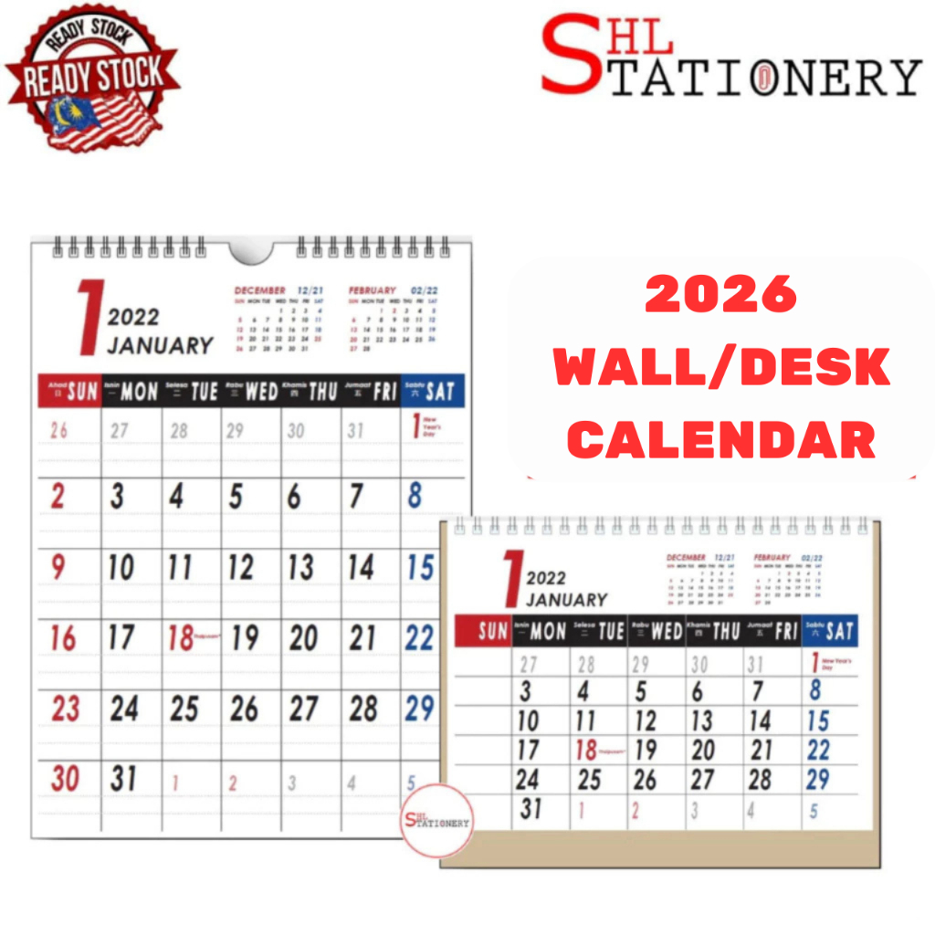 HANDWRITING 2026 Desk Standing / Wall Hanging Calendar Monthly ( MSC-EX ...