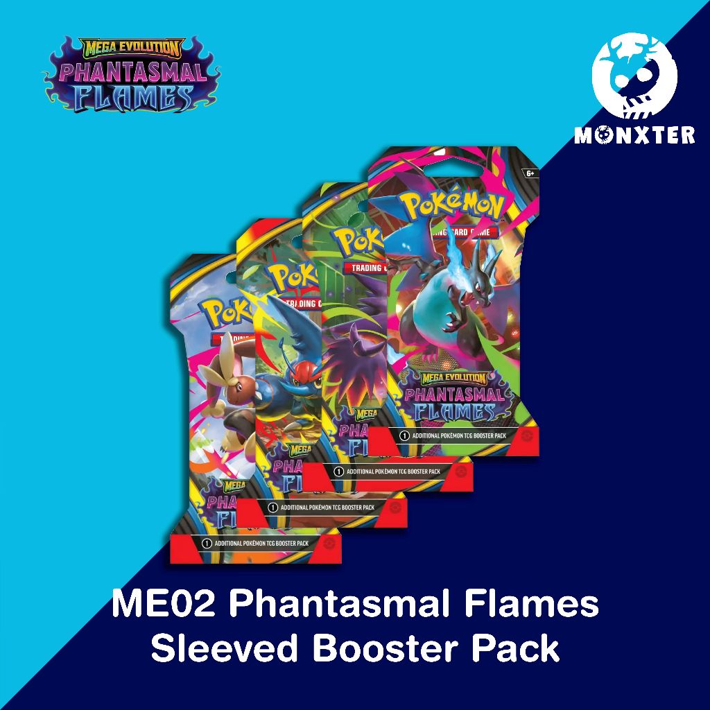 Pokémon TCG - Mega Evolution ME02 Phantasmal Flames Booster Pack ...