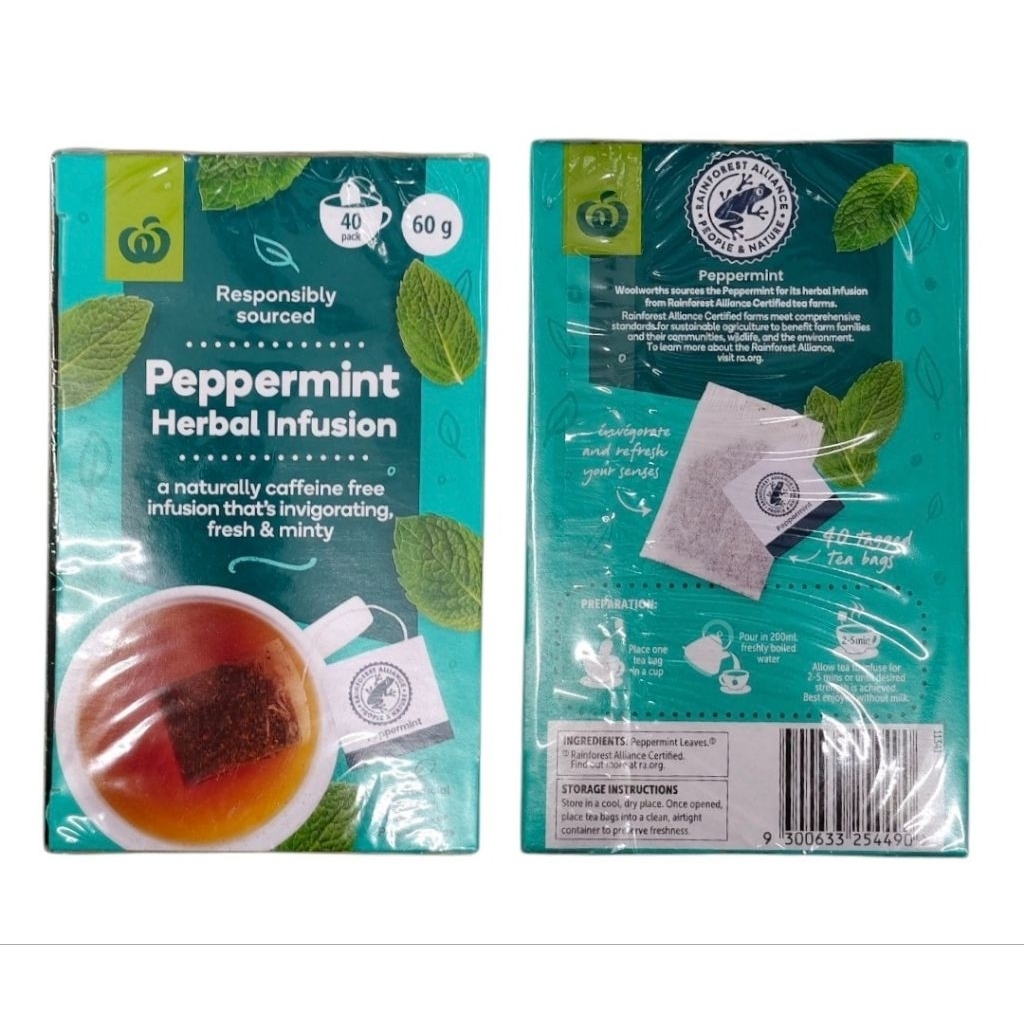 WOOLWORTHS PepperMint Herbal Infusion 40s x60g | Shopee Malaysia