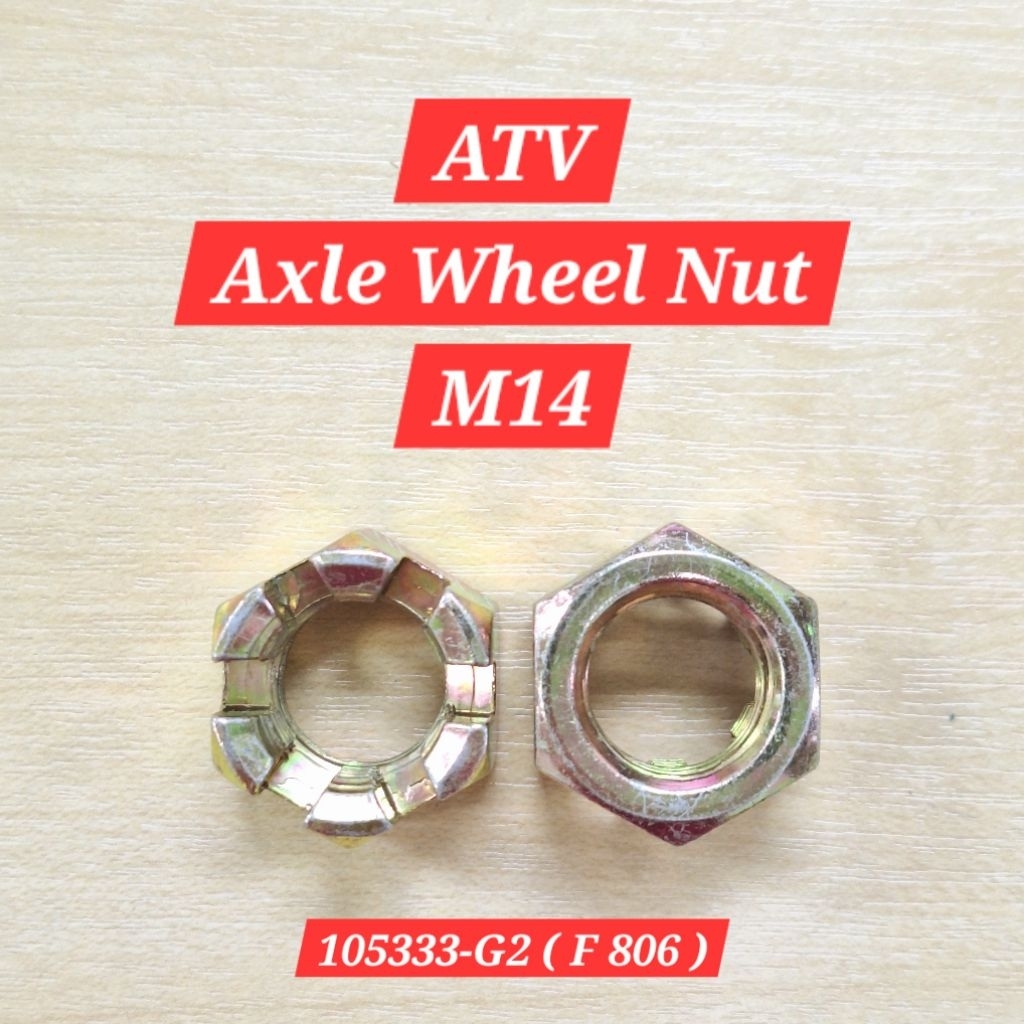ATV Rear Axle Nut | Wheel Nut M14 for GY6 | Small Bull | 125cc | 150c ...