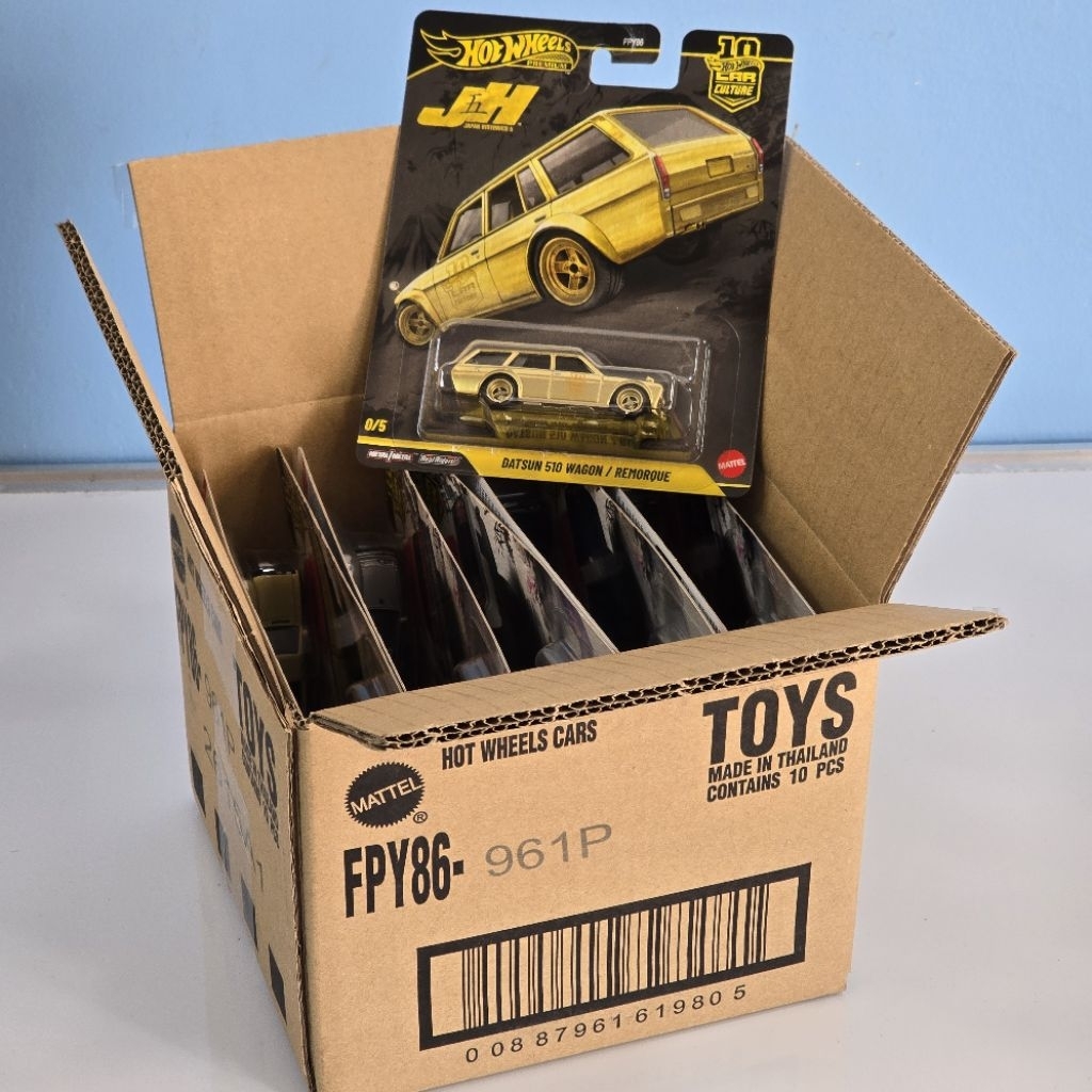 CHASE CASE HOT WHEELS PREMIUM JAPANESE HISTORICS FIVE 5 10PCS WITH ...