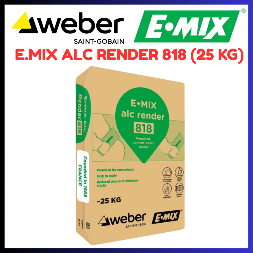 WEBER EMIX ALC RENDER 818/SIMEN RENDER/RENDER SIMEN/RENDER CEMENT FOR ...