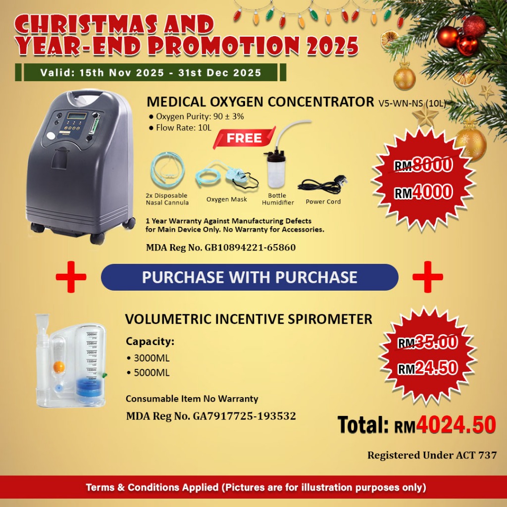 [MDA APPROVED] Oxygen Concentrator 10L + Volumetric Incentive ...
