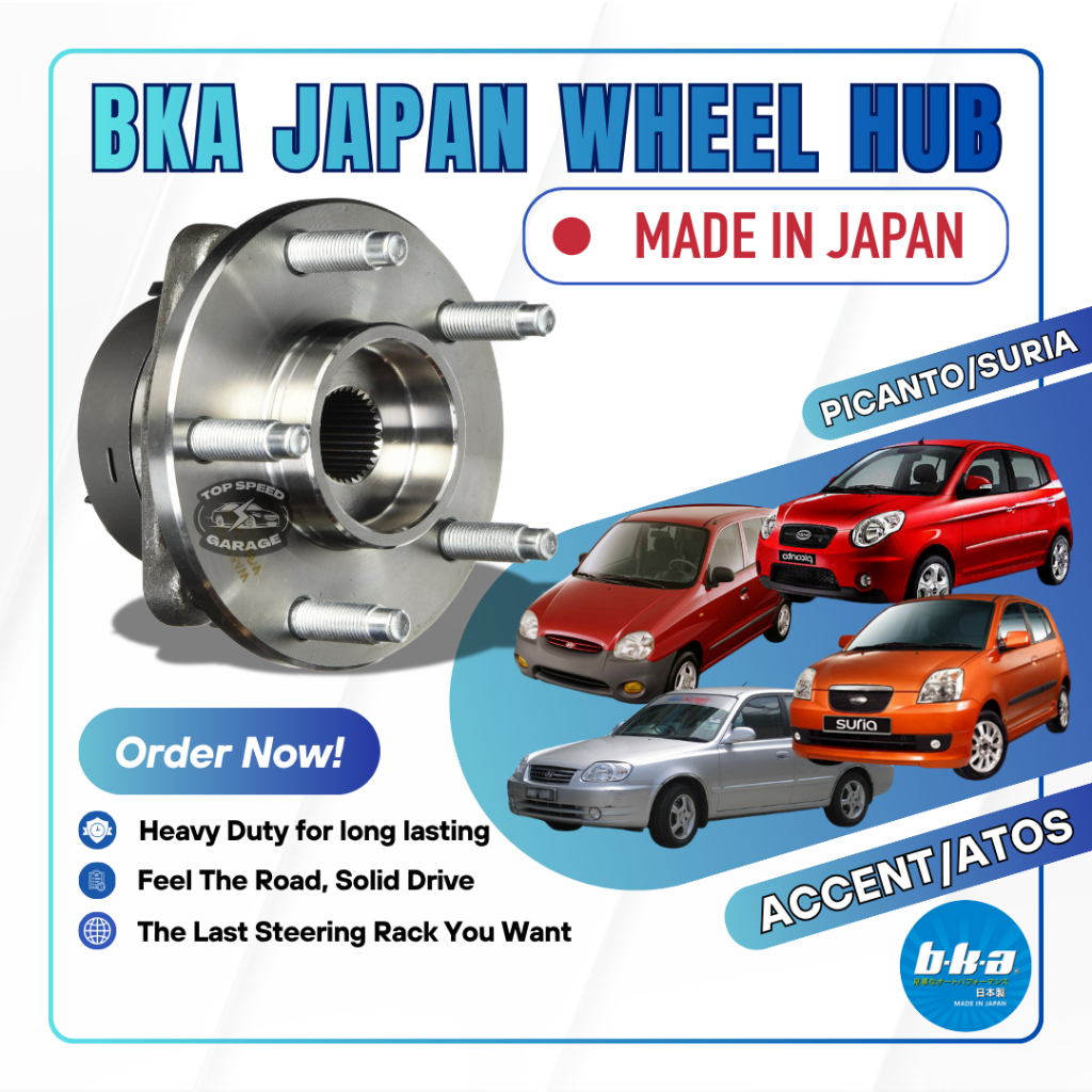 BKA JAPAN Wheel Hub Bearing (Rear/Belakang) Hyundai Accent LC/Atos MX ...
