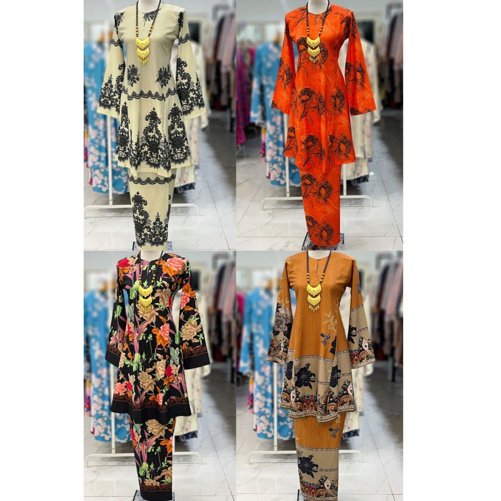 MELOR KURUNG RIAU KOREAN CREPE | Shopee Malaysia
