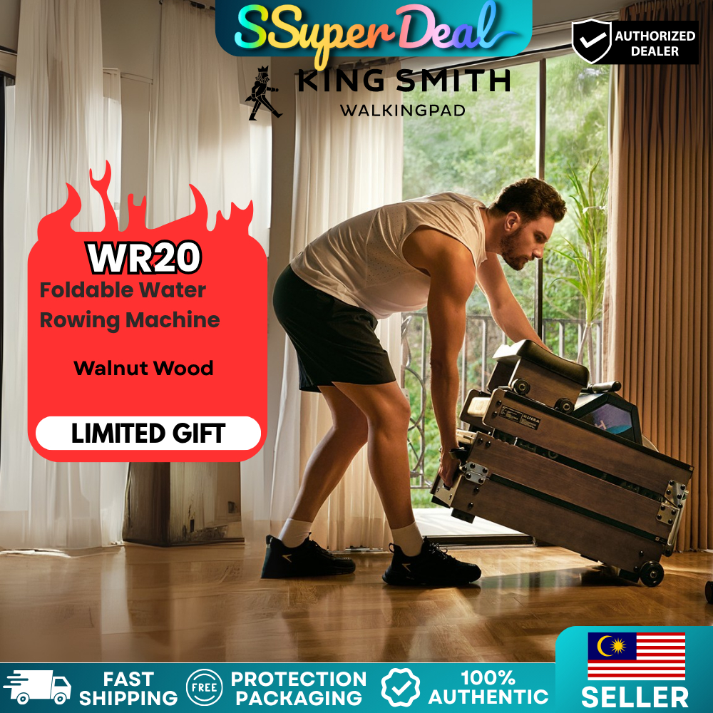 (limited gift) KingSmith WR20 Water Rowing Machine | High-Resistance ...