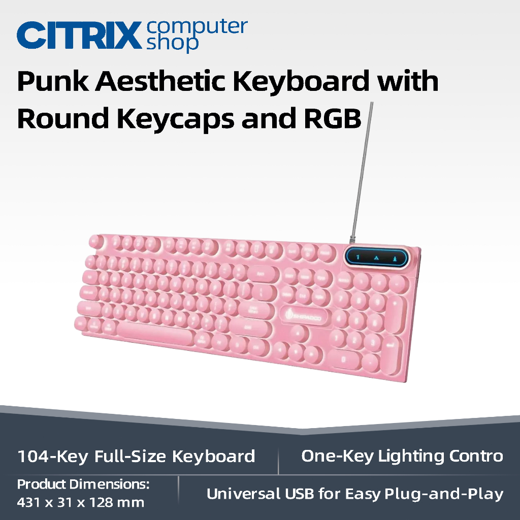 Punk retro glowing wired keyboard and mouse set, mechanical feel ...