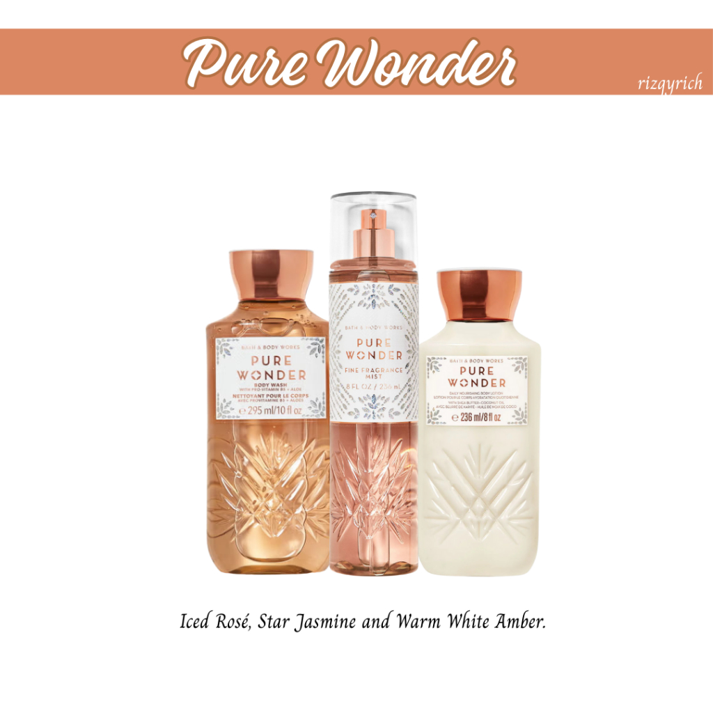 BATH AND BODY WORKS PURE WONDER ORIGINAL BBW BODY SET | Shopee Malaysia
