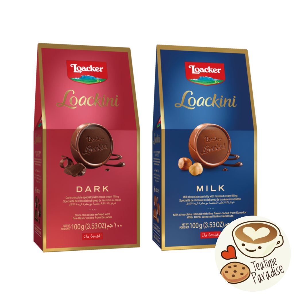 Loacker Loackini Chocolate Wafer 100g (Dark / Milk) | Shopee Malaysia