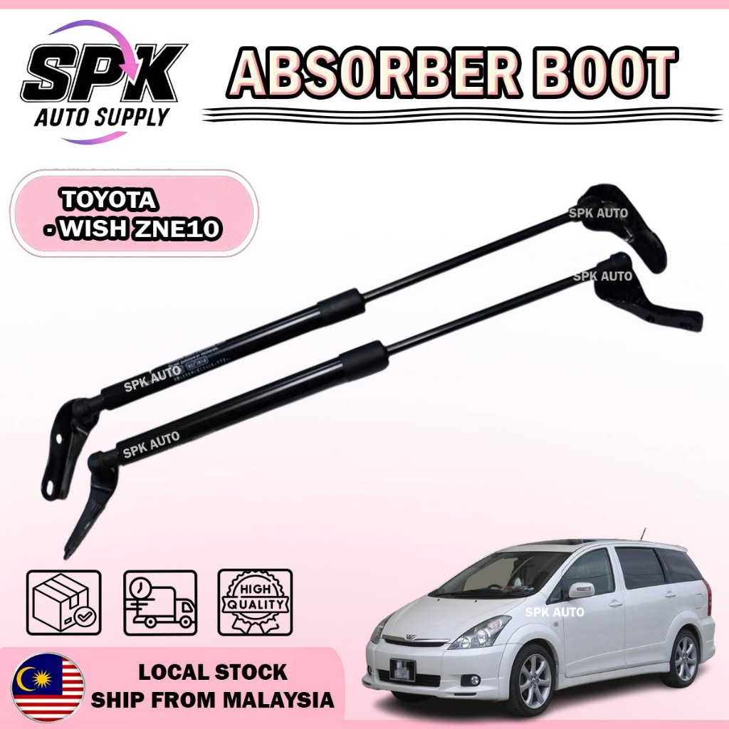 Toyota Wish ZNE10 2004-2009 Boot Absorber Rear Bonnet Damper Gas Spring ...