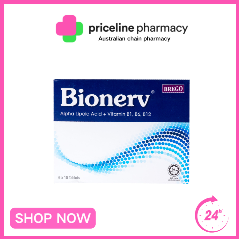 【buy 3 free 1】BIONERV 60's with Vitamin B, Alpha Lipoic Acid ...