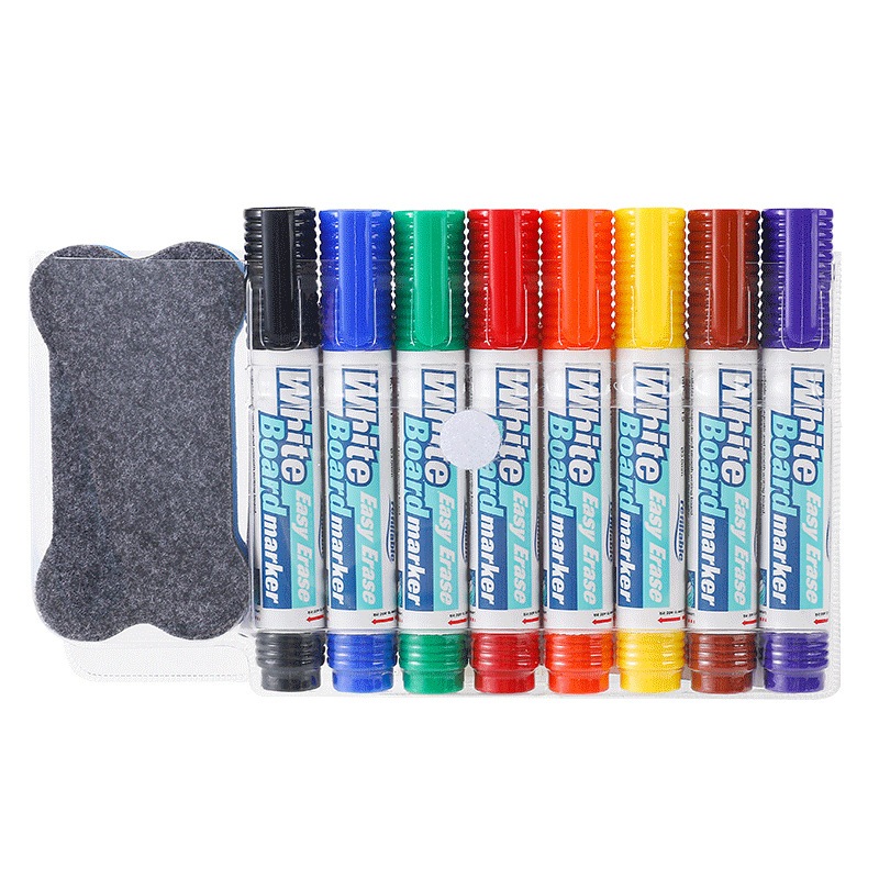 4/8Pcs Color Whiteboard Markers with Magnetic Whiteboard Eraser Set ...