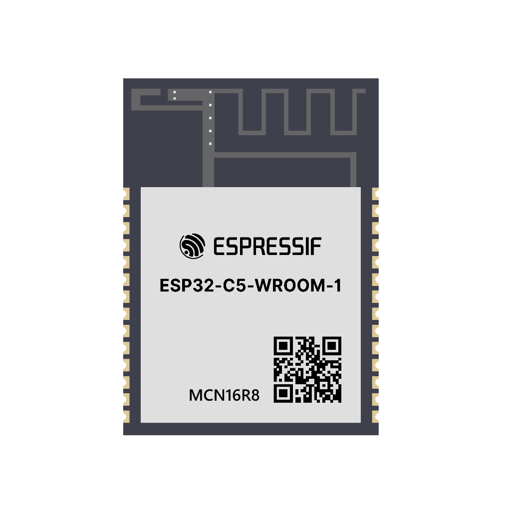 ESP32-C5-WROOM-1, 2.4GHz & 5GHz Wi-Fi 6, 8/16MB Flash & 8MB PSRAM ...
