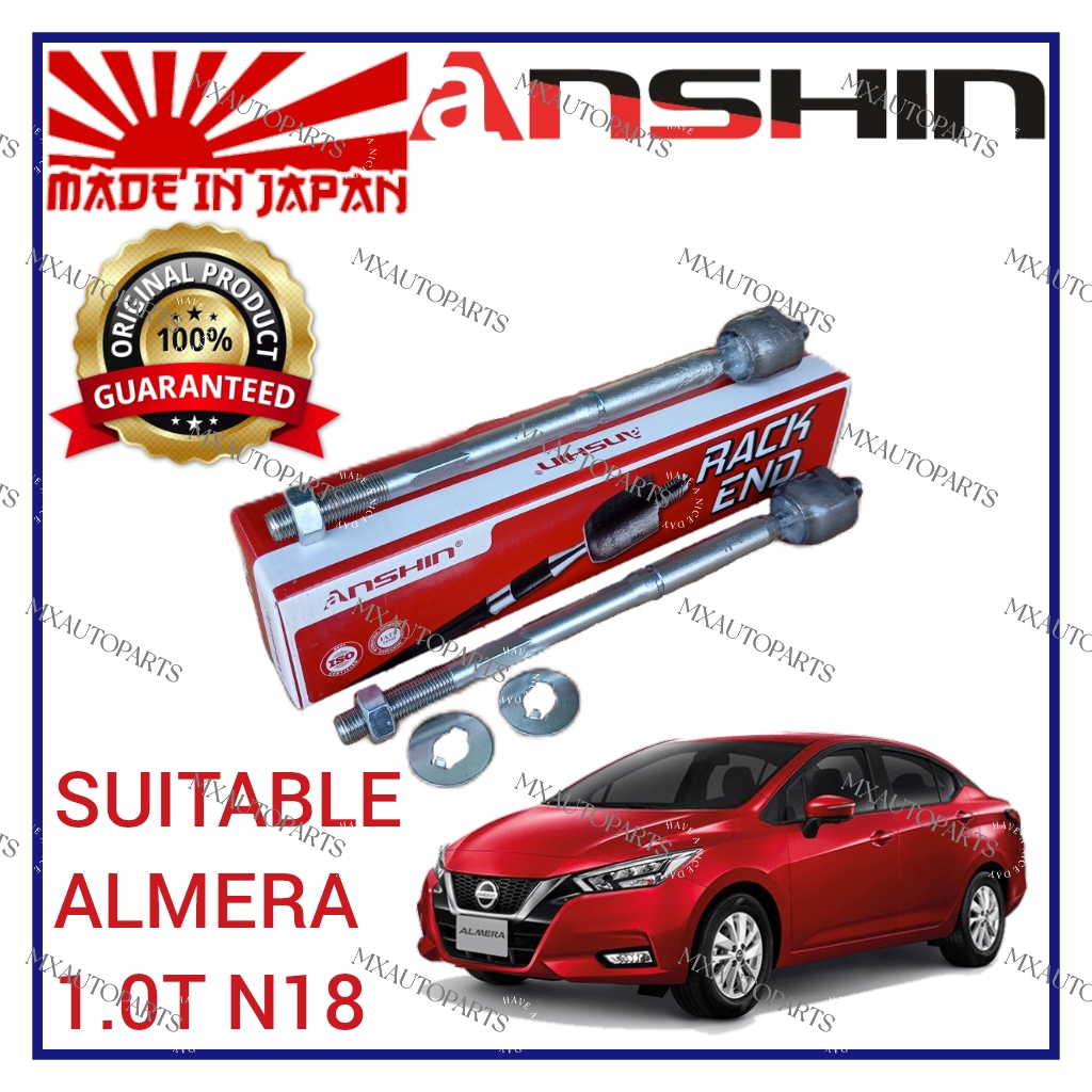 ORIGINAL ANSHIN JAPAN RACK END NISSAN ALMERA N18 1.0 TURBO RACK END SET ...
