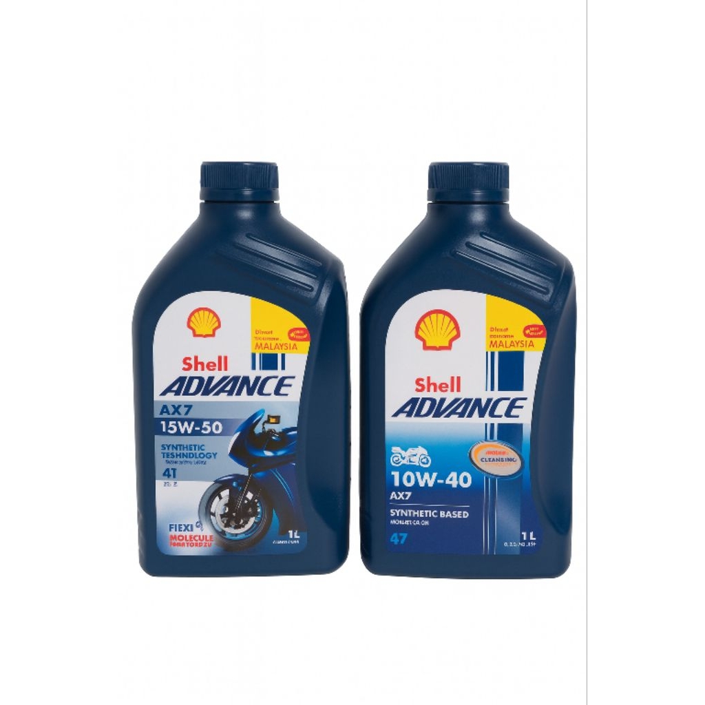 Shell Advance AX7 4T 1L (15W-50 / 10W-40) | Minyak Enjin Motor Original ...