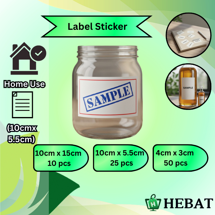 Home /Kitchen /Food Use Label Sticker 10 - 50 pcs (10 x 15 / 10 x 5.5 ...