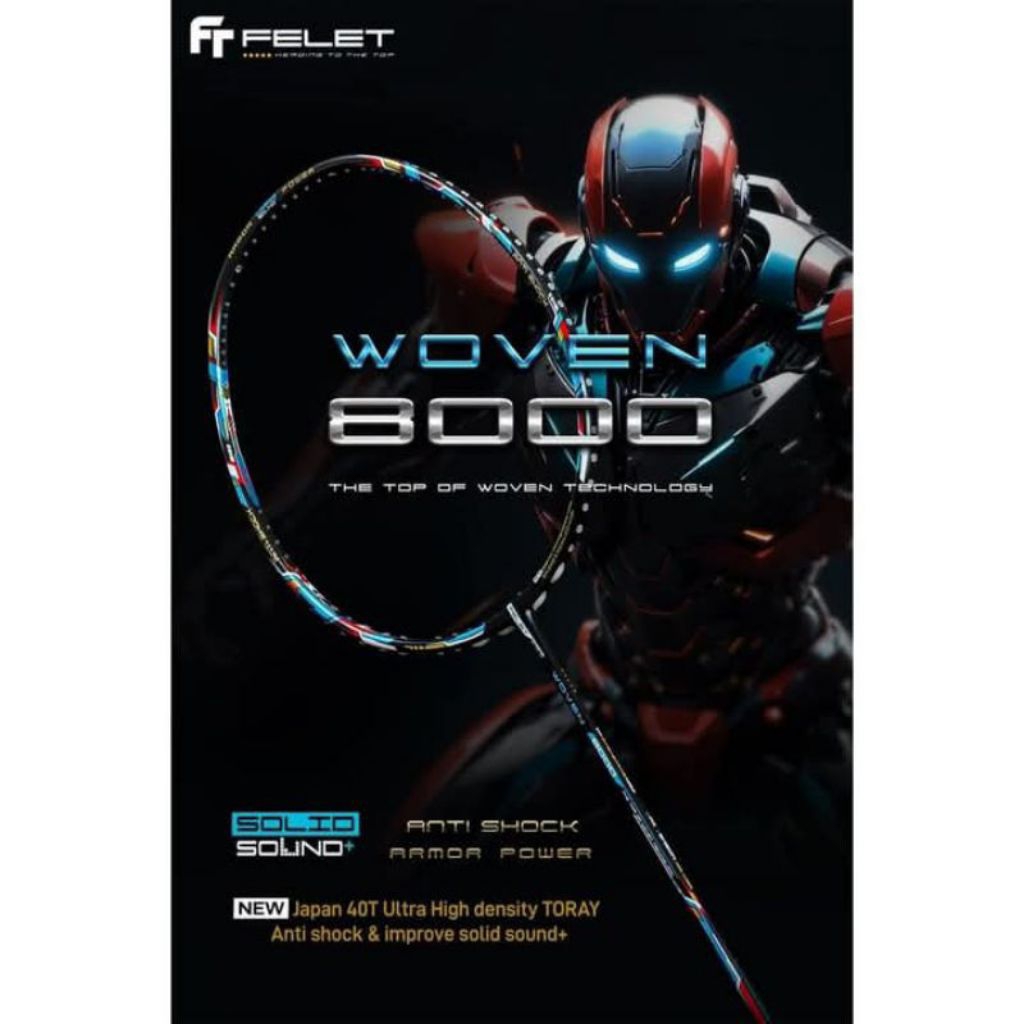 FELET WOVEN 8000 PRO BADMINTON RACKET | Shopee Malaysia