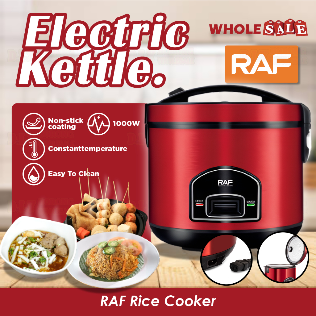 🍚 RAF Rice Cooker 5L R.179 – Masak Cepat, Jimat Tenaga, Auto Shut-Off ...