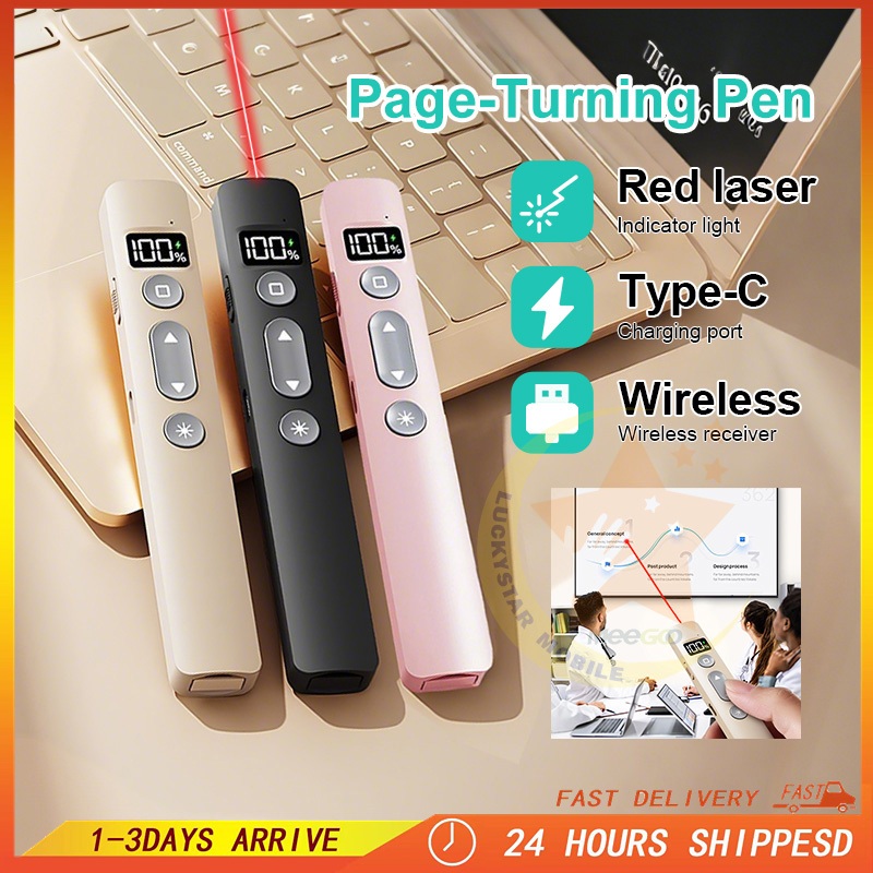 LED digital Wireless Presenter Pen 2.4Ghz Handheld Remote Control ...