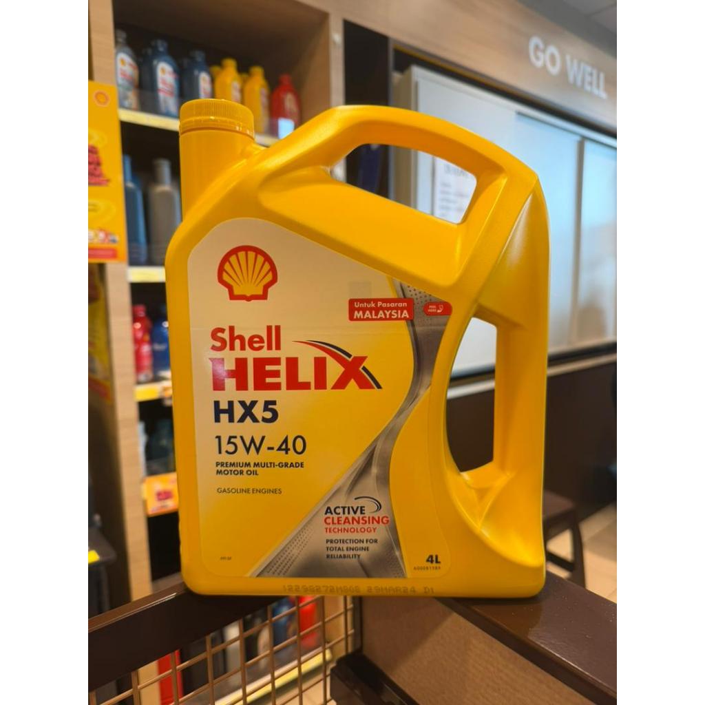 [ORIGINAL ] SHELL HELIX HX5 15W-40 4L ORIGINAL PRODUCTS | Shopee Malaysia