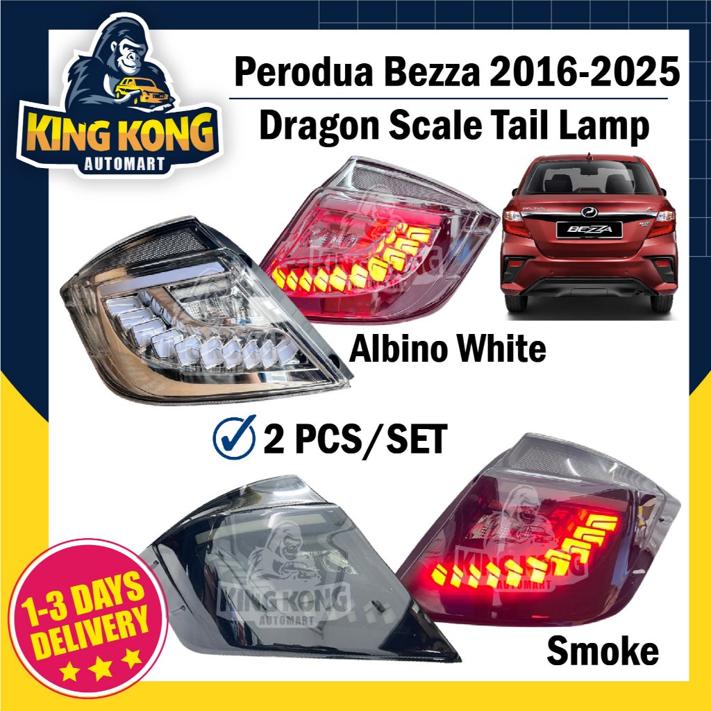 Perodua Bezza Tail Lamp Dragon Scale Dynamic Tail Lamp With Signal ...