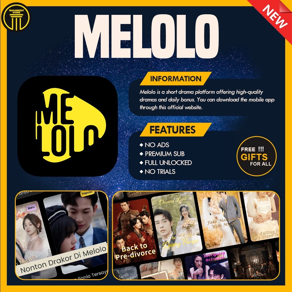 Melolo APK FOR ANDROID💯 EASY INSTALL 💯 LIFETIME PREMIUM 💯 FAST DELIVERY ...