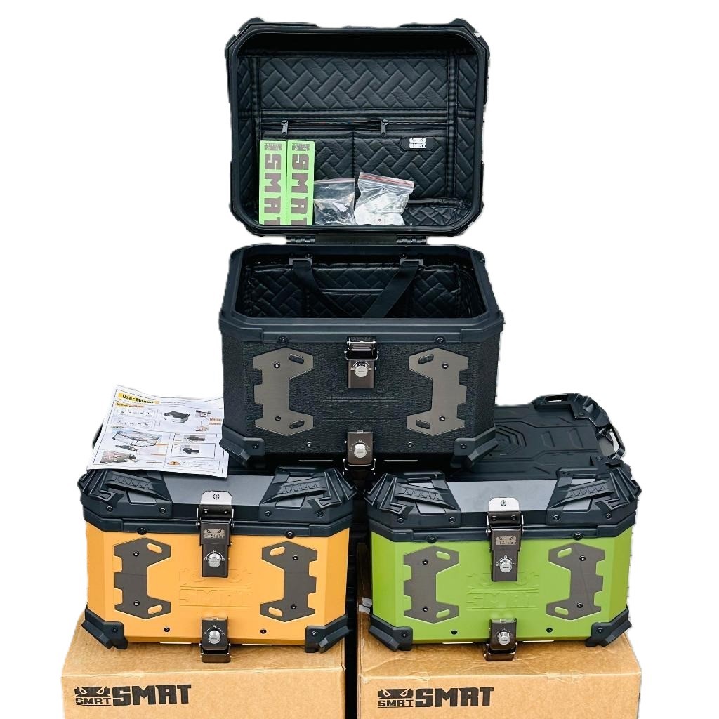 NEW Special Edition SMRT ALUMINIUM 45L TOP BOX UNIVERSAL MOTOR GREEN ...