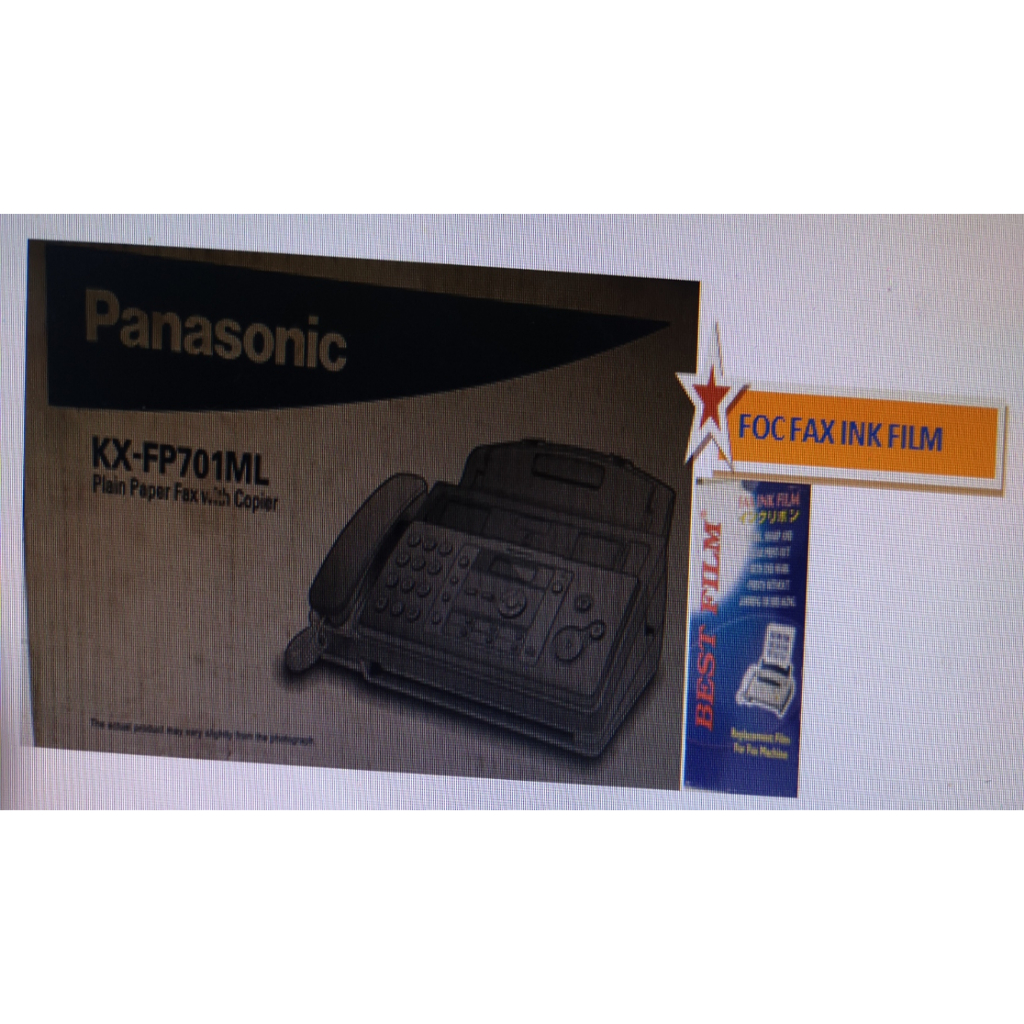 PANASONIC PLAIN PAPER FAX MACHINE WITH COPIER KX701ML FOC FAX INK FILM ...