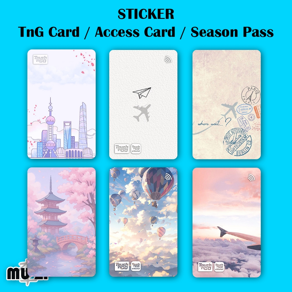 Travel TnG Card STICKER NFC STICKER Waterproof Thick Hard Material ...