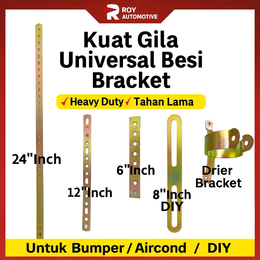 Besi Bracket Universal 88 | Bracket Besi Kuat Heavy Duty | Bumper ...