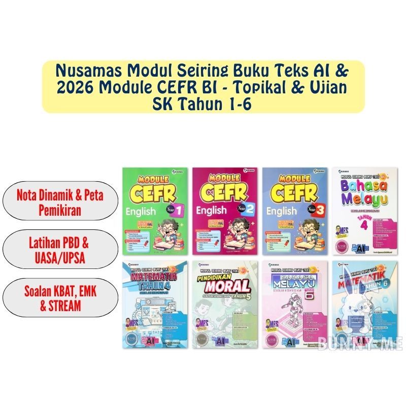 [BUNNY] (2026) Nusamas Modul Seiring Buku Teks & Module CEFR English ...