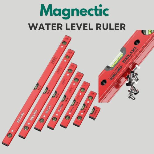 10/40/50/60cm Delixi Water Level Ruler Strong Magnetic Spirit Level ...