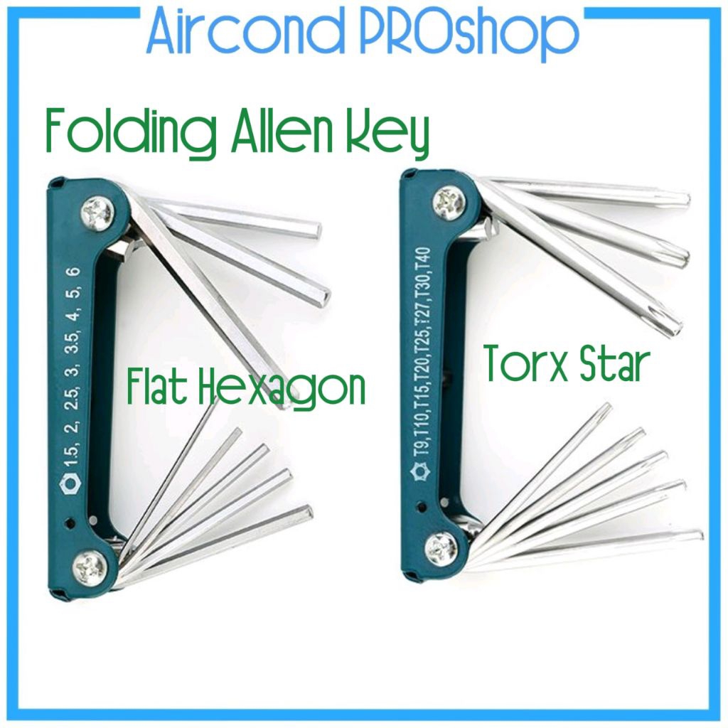 ACProS Allen Key HEX TORX STAR FOLDING ALLEN KEY Spanner Allen Wrench ...
