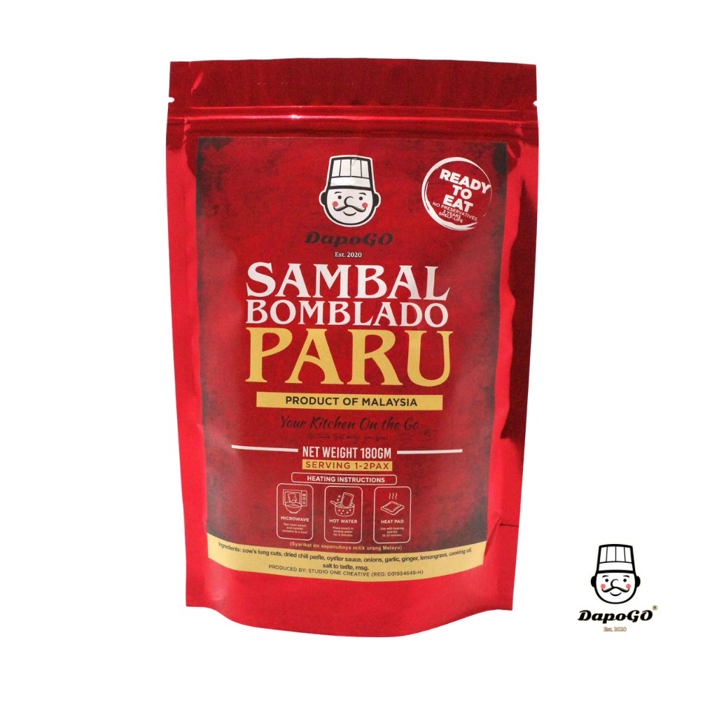 DAPOGO Sambal Bomblado Paru (180gm) | Ready to Eat (RTE) | Lauk Instant ...
