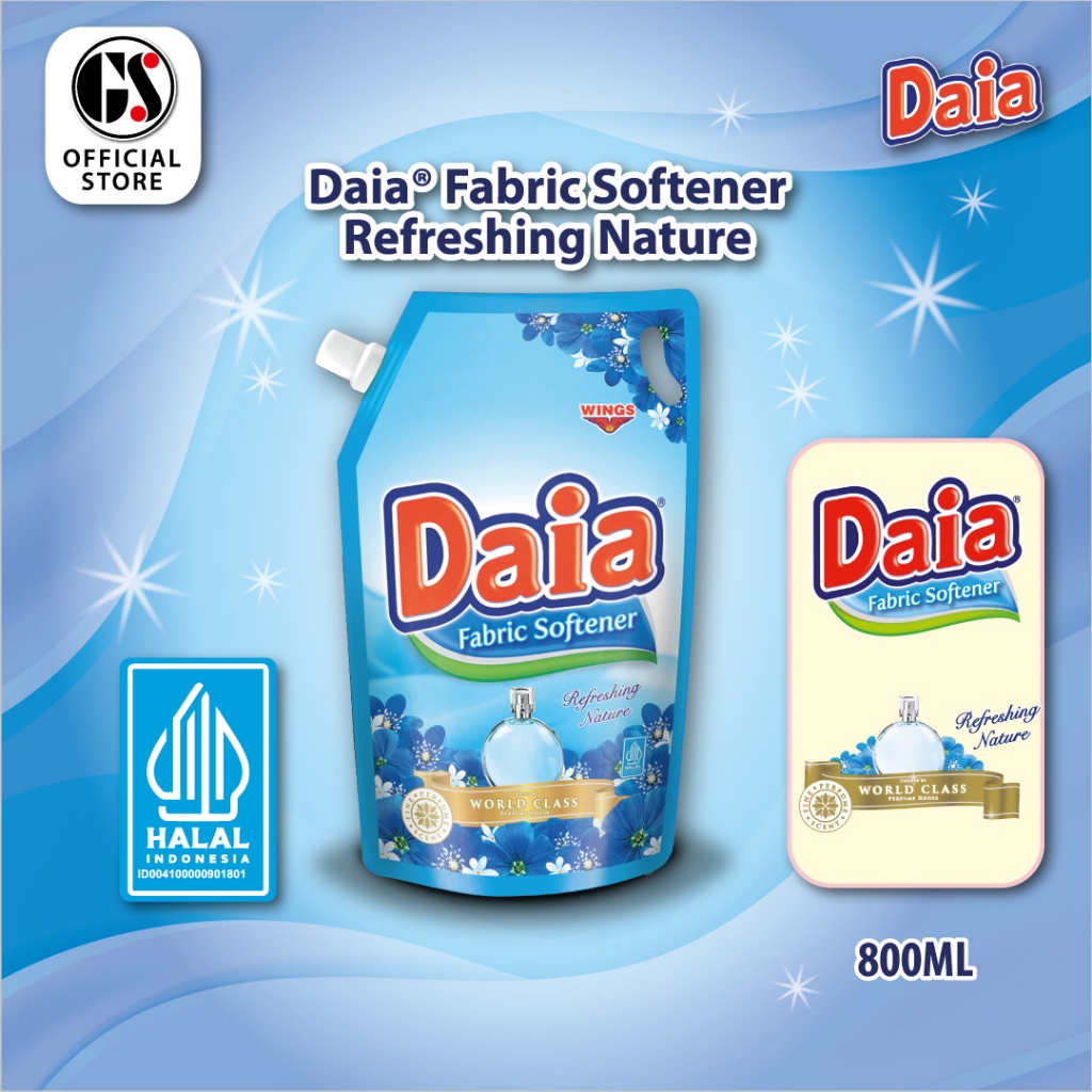 DAIA Fabric Softener Refreshing Nature 800ml | Shopee Malaysia