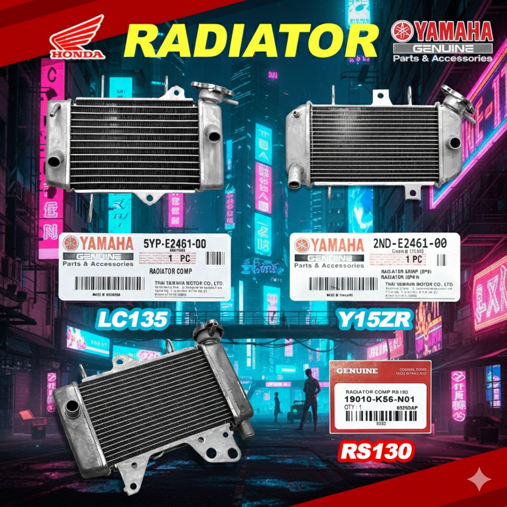 RADIATOR YAMAHA Y15 Y15ZR LC 135 LC135 V1-V7 ORIGINAL YAMAHA | Shopee ...