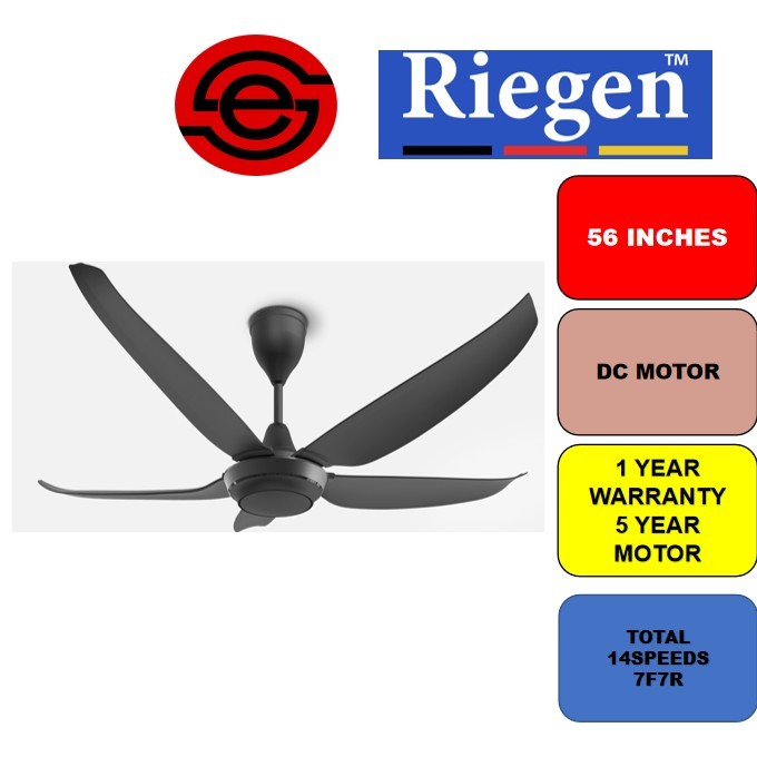 KLANG VALLEY NORMAL INSTALLATION Riegen Ceiling Fan with Remote Control ...