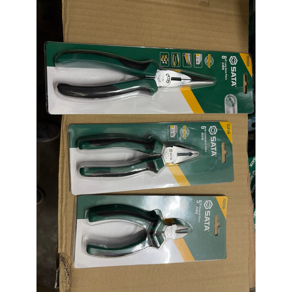 SATA 70302A / 70202A / 70101A SATA LINESMAN / LONG NOSE PLIERS ...