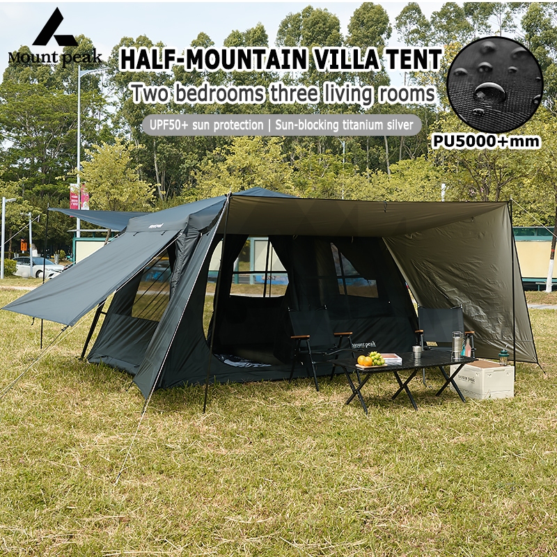 Mount peak Khemah camping tent, villa tent, family tent, folding luxury ...