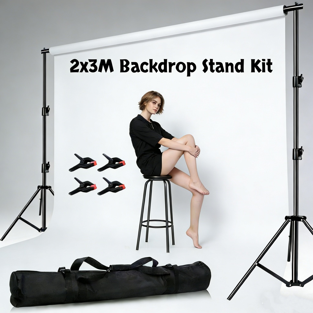 2M * 3M Photography Adjustable Heavy Duty Backdrop Support System Stand ...