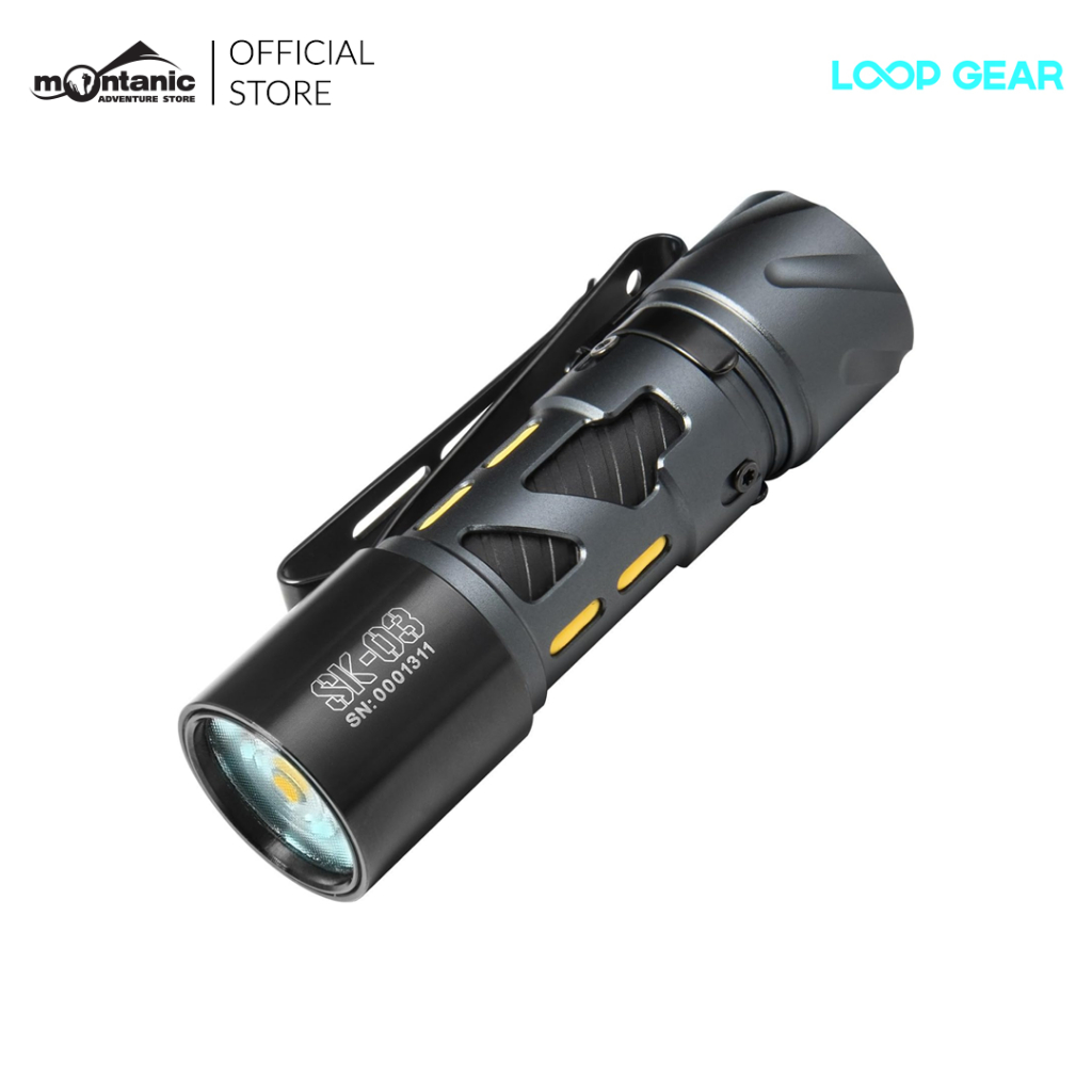 Loop Gear SK03 Aluminum Grey LED Flashlight 1000Lumens 120 Meters ...