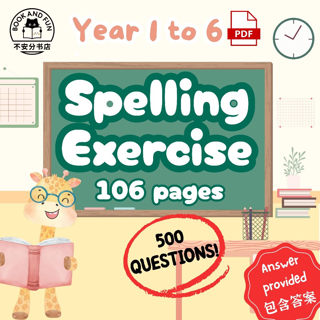 (PDF) Primary School English SPELLING EXERCISE Year 1 to 6 KSSR┊Latihan ...