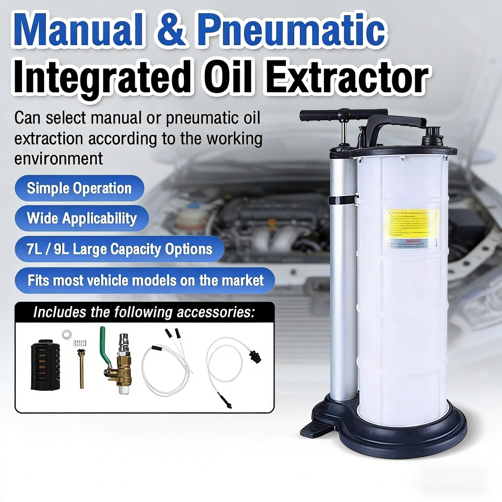 (Manual/Pneumatic) 7L / 9L Engine Oil Fuel Extractor Pump 2 in 1 ...